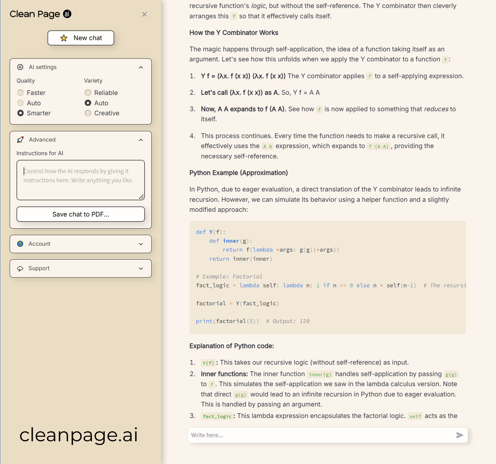 Clean Page AI logo