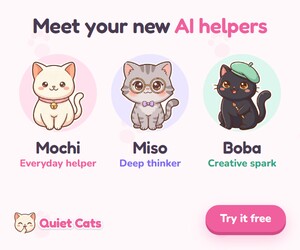 Quiet Cats 300x250 ad